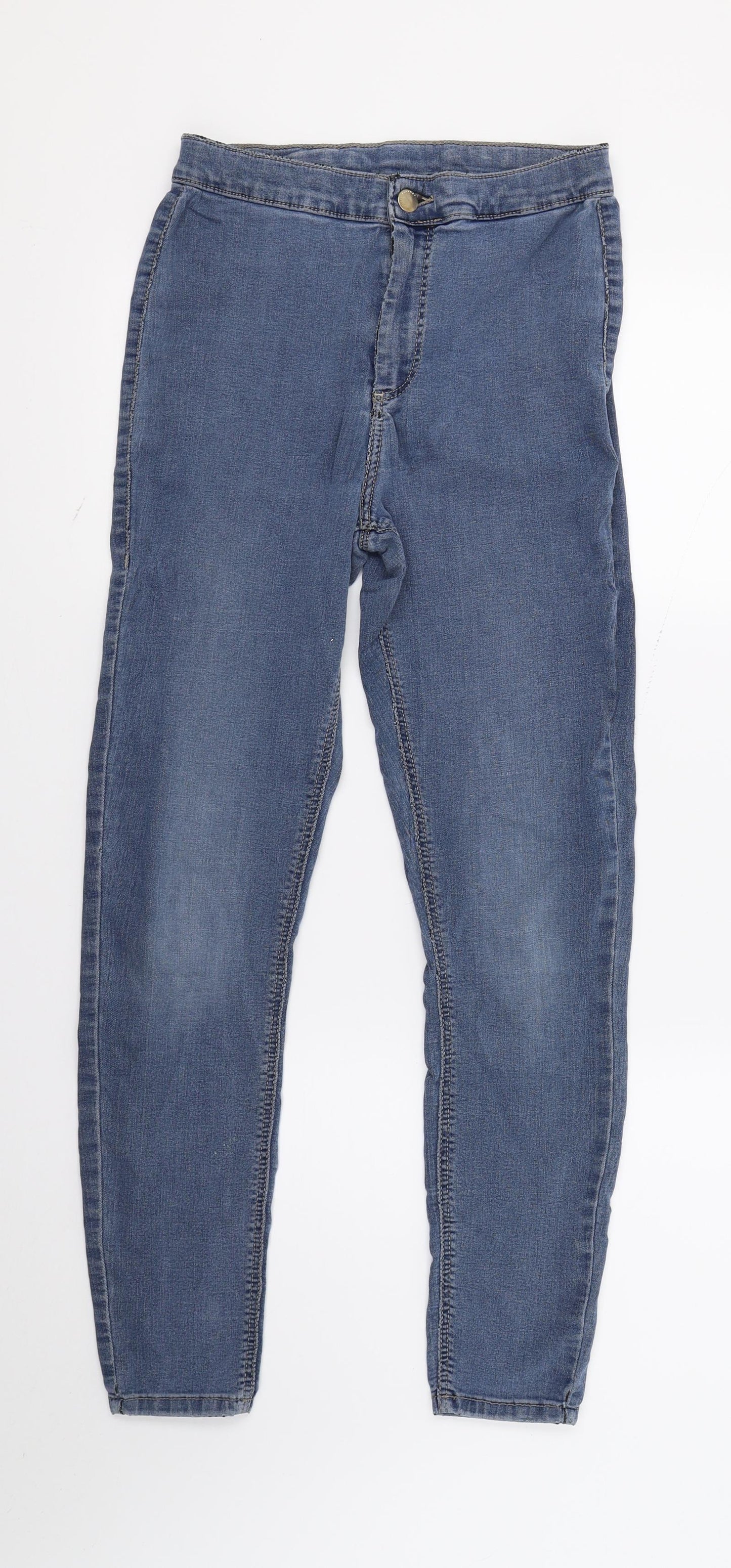Topshop Womens Blue  Denim Skinny Jeans  L32 in