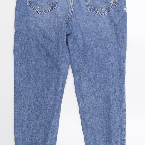 New Look Womens Blue  Denim Mom Jeans Size 8 L28 in