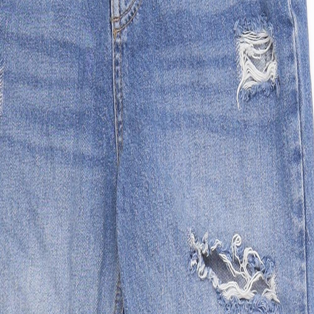 New Look Womens Blue  Denim Mom Jeans Size 8 L28 in