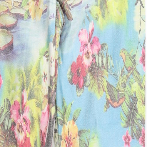 River Island Womens Multicoloured Floral Denim Skinny Jeans Size 12 L28 in