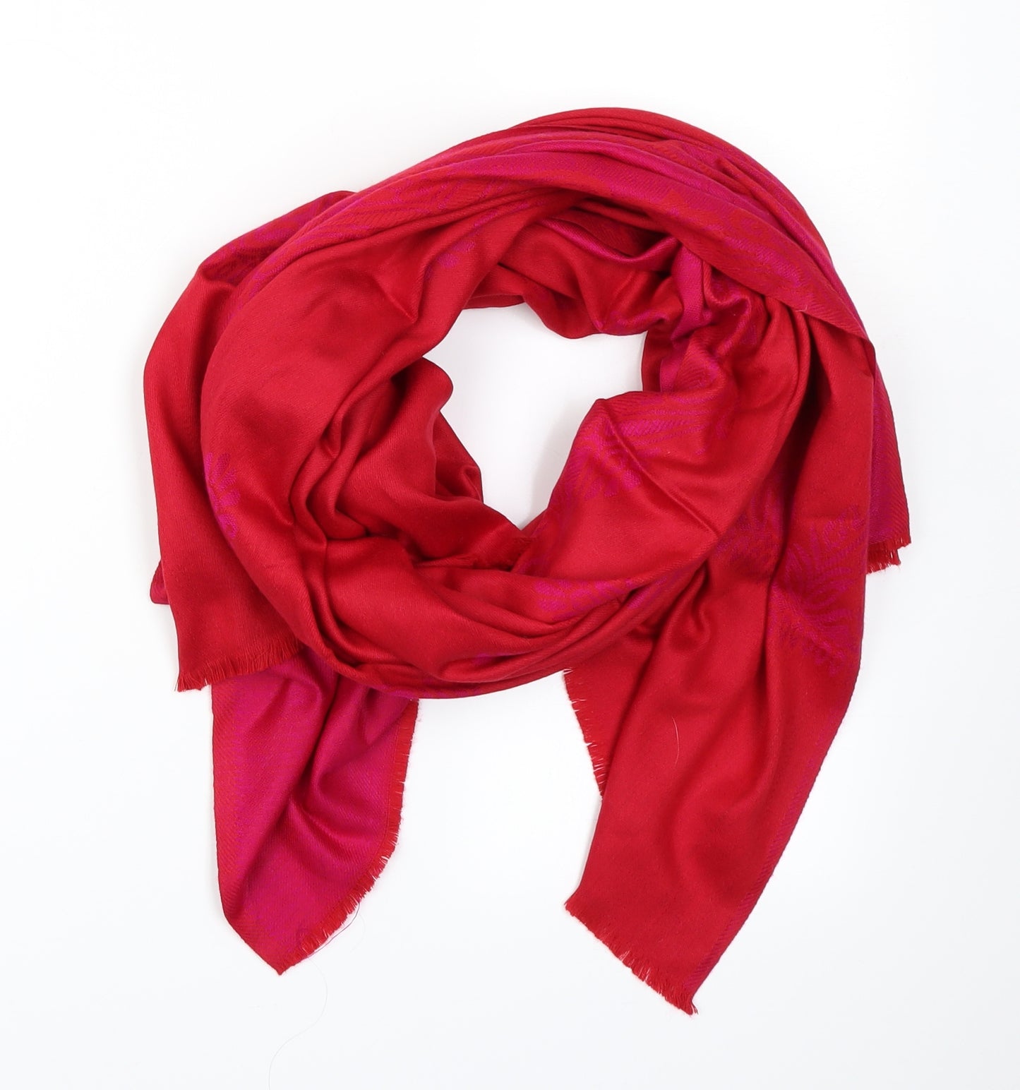 Preworn Womens Red Paisley   Shawl/Wrap