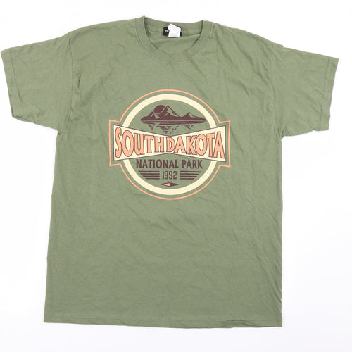 PRETTYLITTLETHING Womens Green   Basic T-Shirt Size M