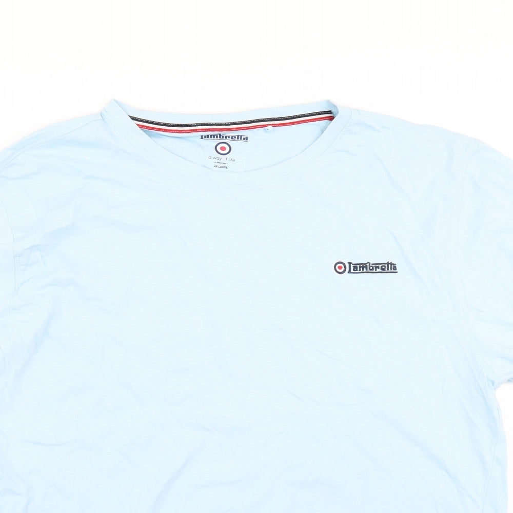 Lambretta Mens Blue    T-Shirt Size 4XL
