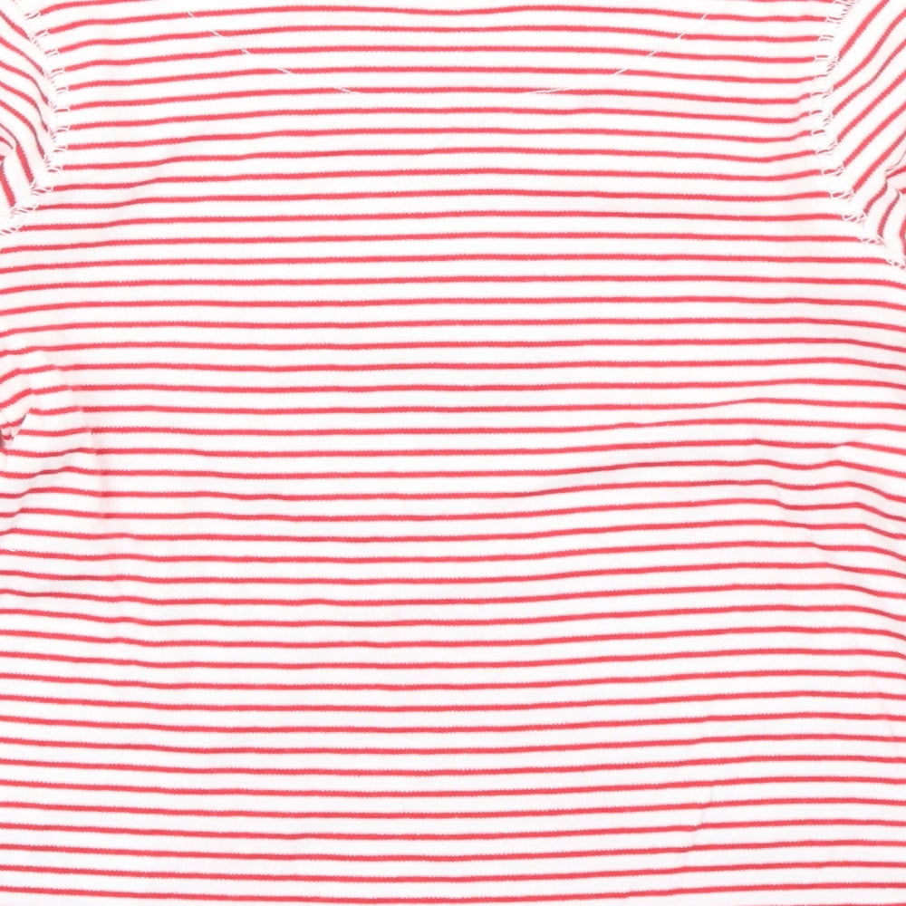 NEXT Girls Purple Striped  Basic Polo Size 2-3 Years  - Robin