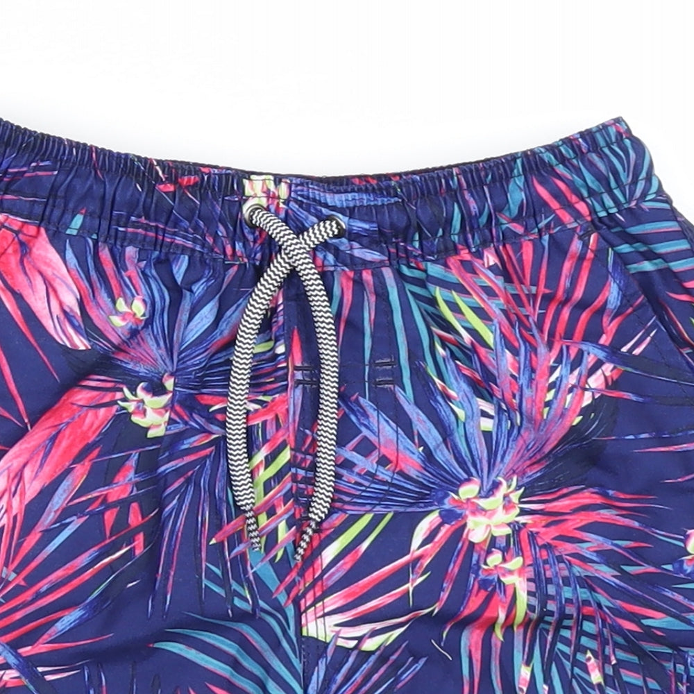 NEXT Boys Blue Floral  Utility Shorts Size 4-5 Years