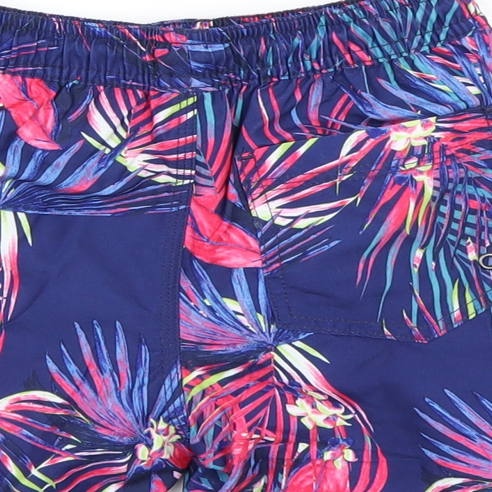 NEXT Boys Blue Floral  Utility Shorts Size 4-5 Years