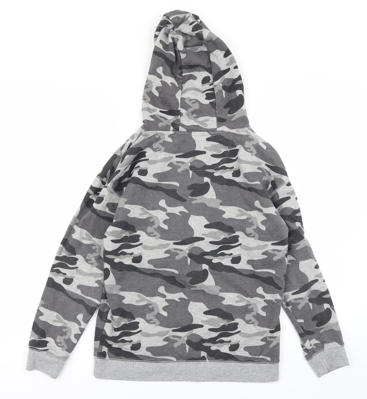Primark Boys Grey Camouflage  Pullover Hoodie Size 11-12 Years