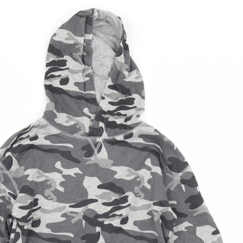 Primark Boys Grey Camouflage  Pullover Hoodie Size 11-12 Years
