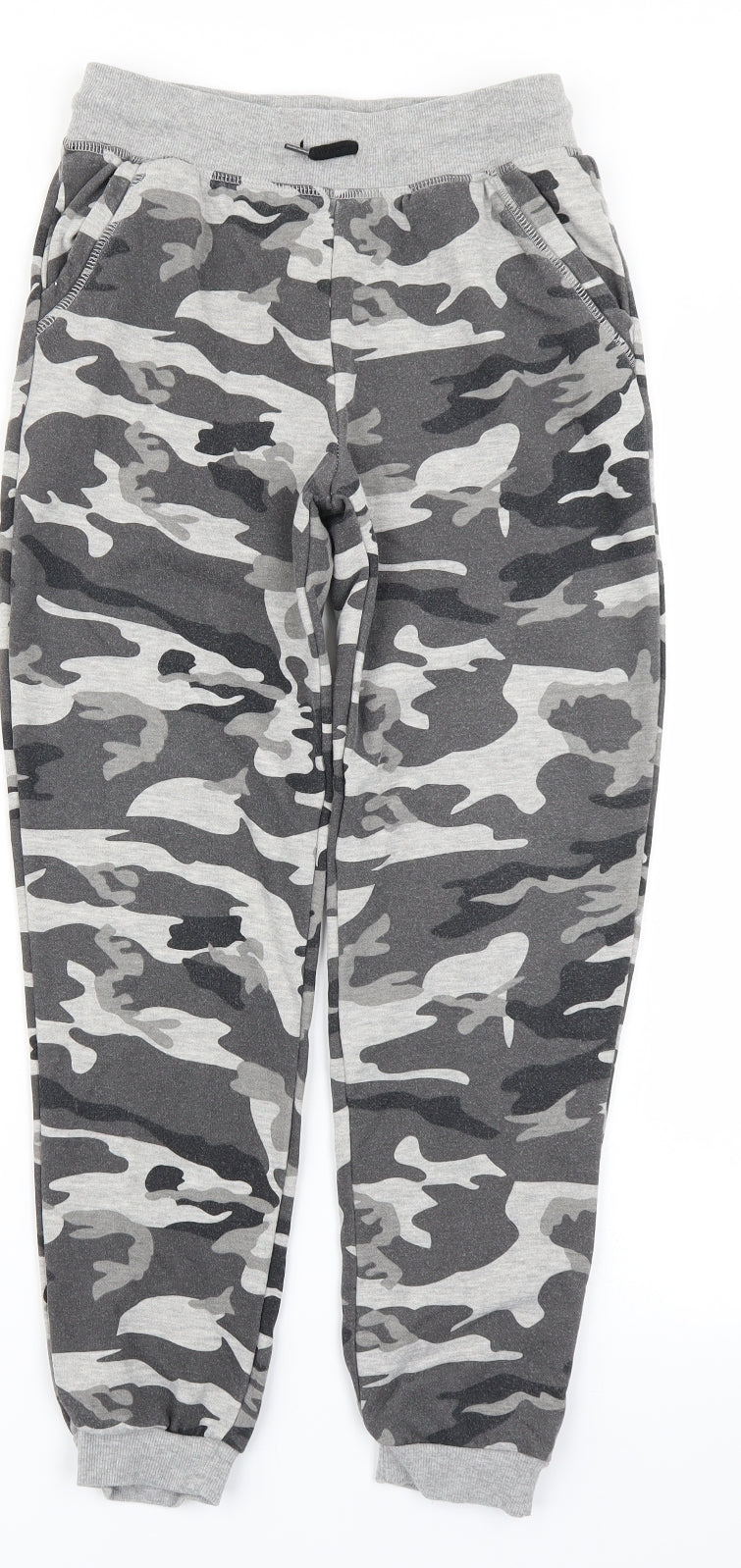 Primark Boys Grey Camouflage  Jogger Trousers Size 10-11 Years
