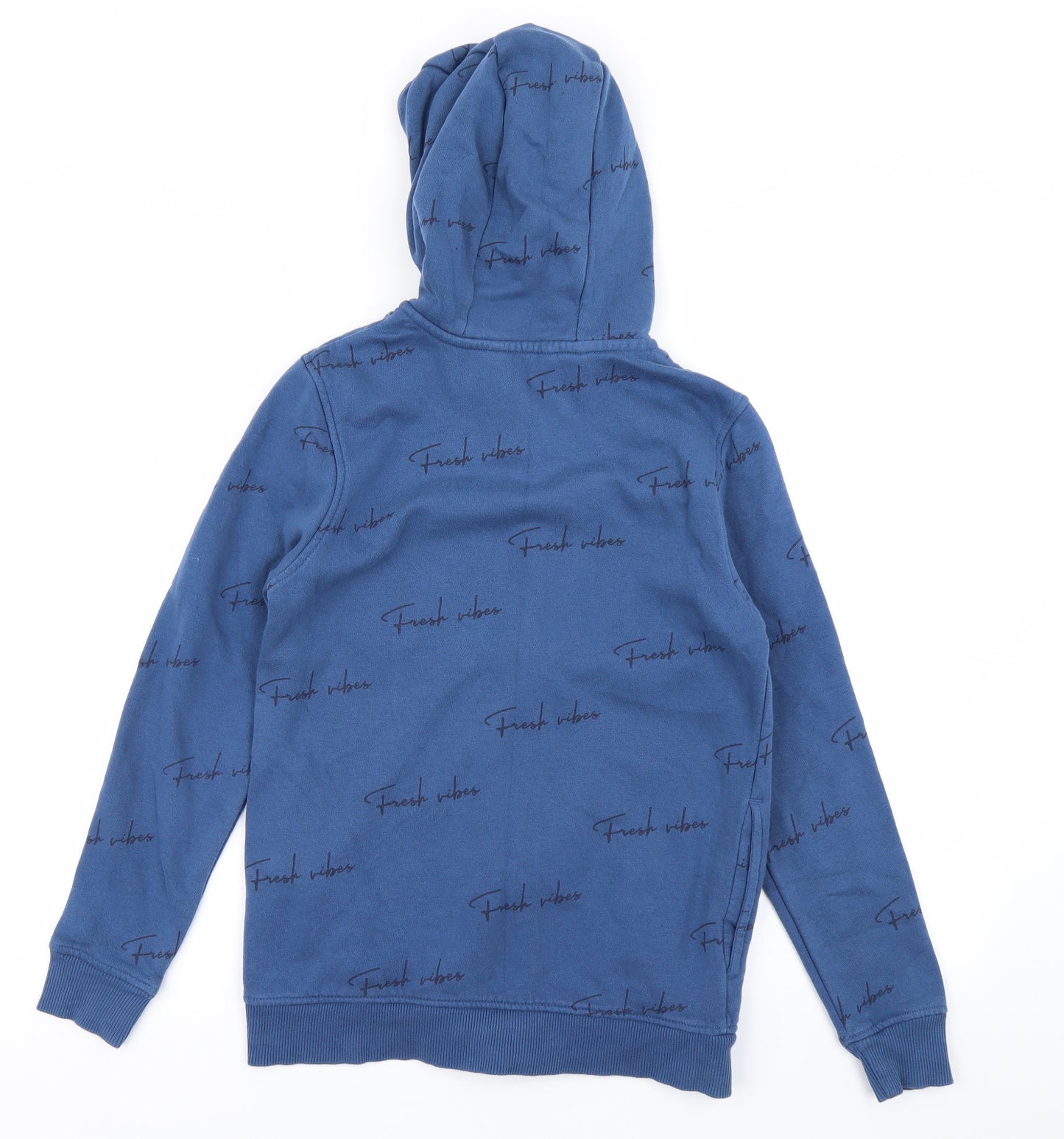 George Boys Blue   Full Zip Hoodie Size 11-12 Years