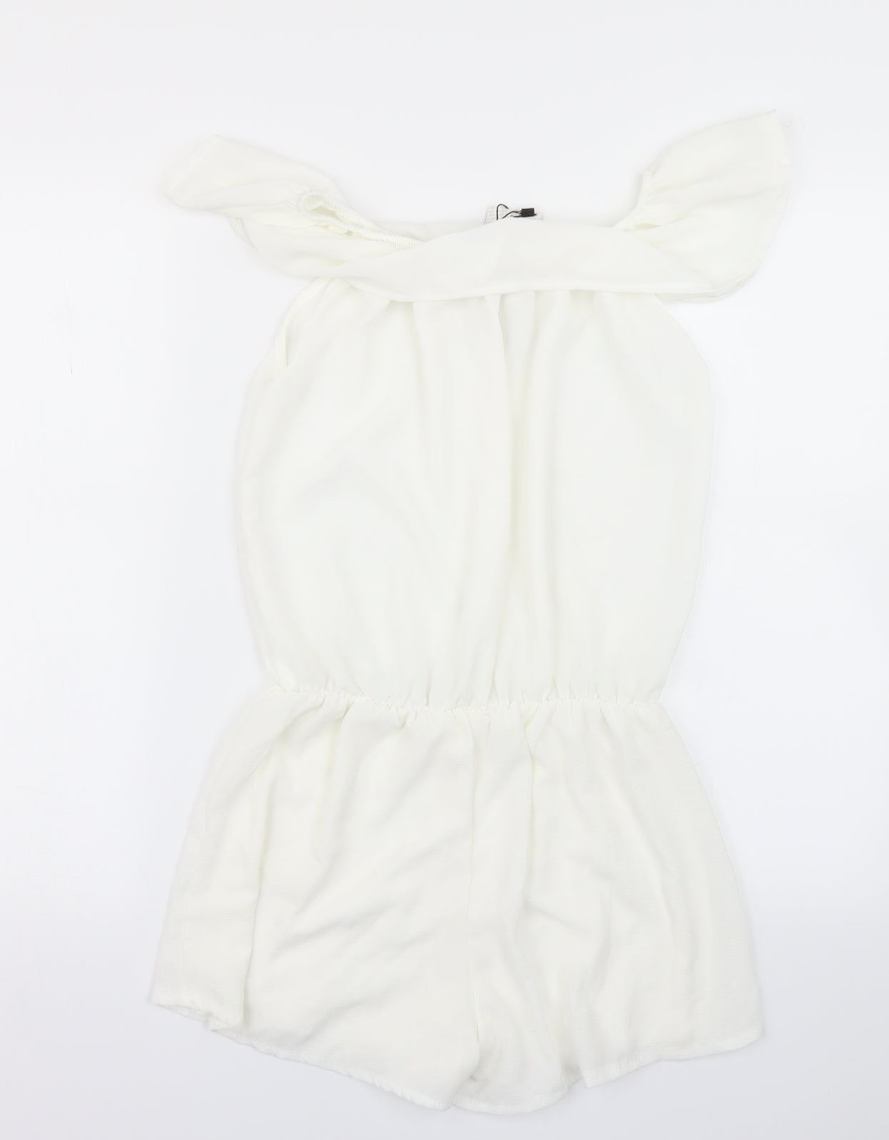 Boohoo Womens White   Playsuit One-Piece Size M