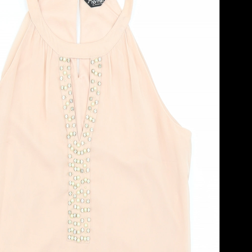 Jane Norman Womens Pink   Basic Blouse Size 10