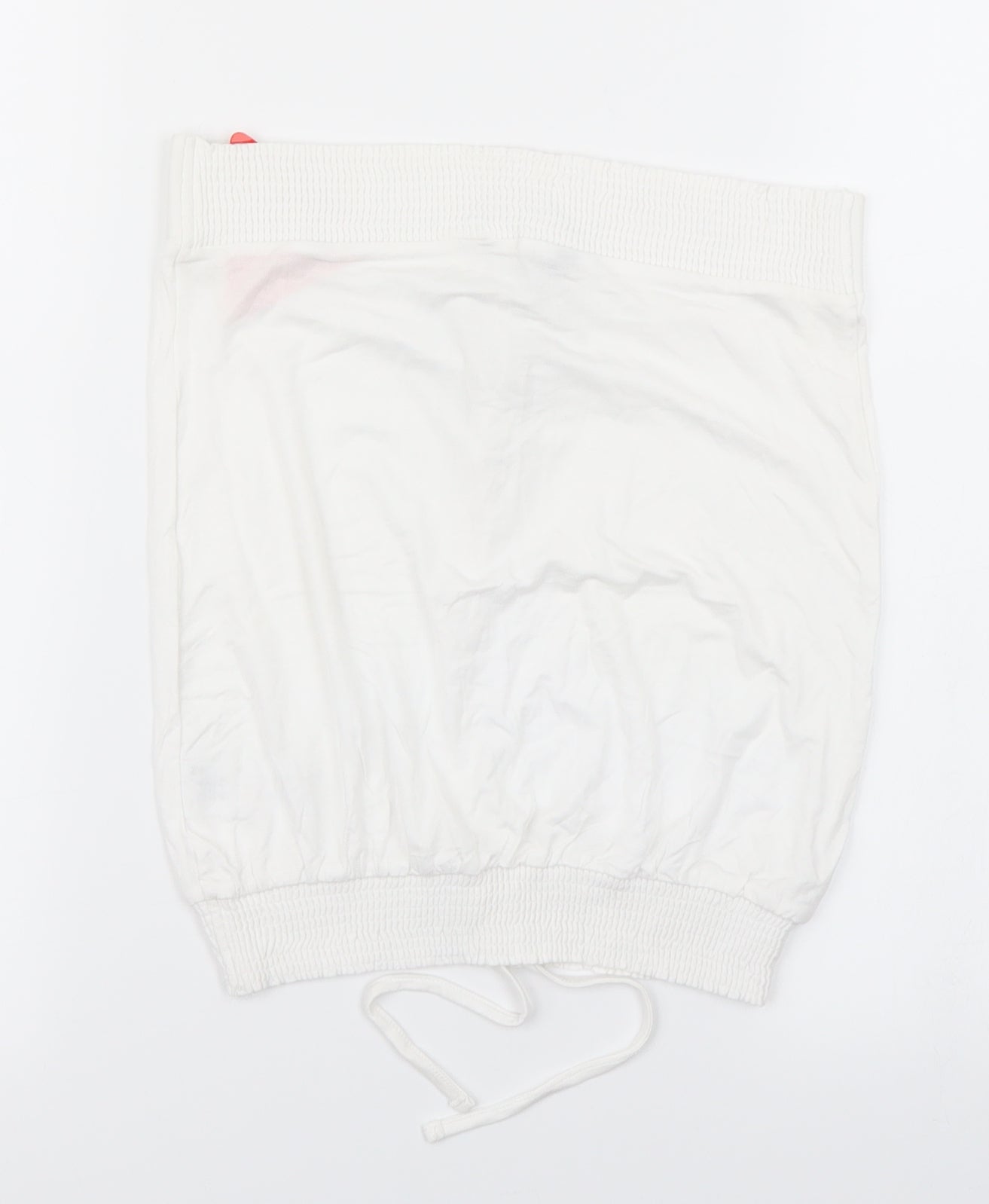 V Womens White   Basic T-Shirt Size 8  - Bandeau