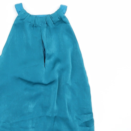 V Womens Blue   Basic Blouse Size 8