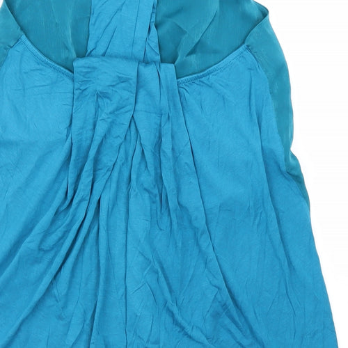 V Womens Blue   Basic Blouse Size 8