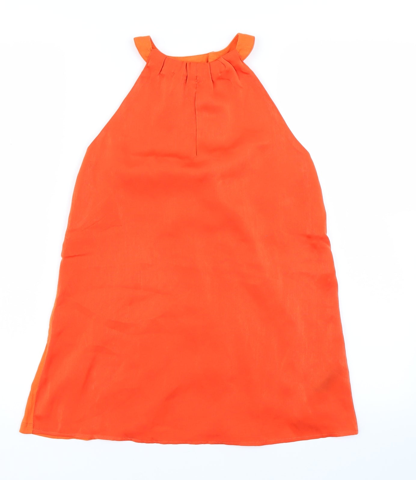 V Womens Orange   Basic Blouse Size 8