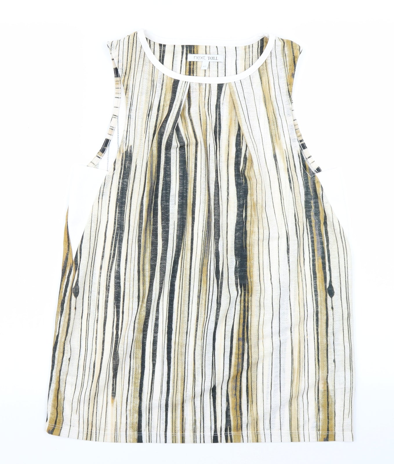 NEXT Womens Brown Striped  Basic Tank Size 8