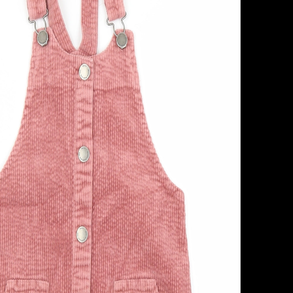 NEXT Girls Pink   Pinafore/Dungaree Dress  Size 11 Years