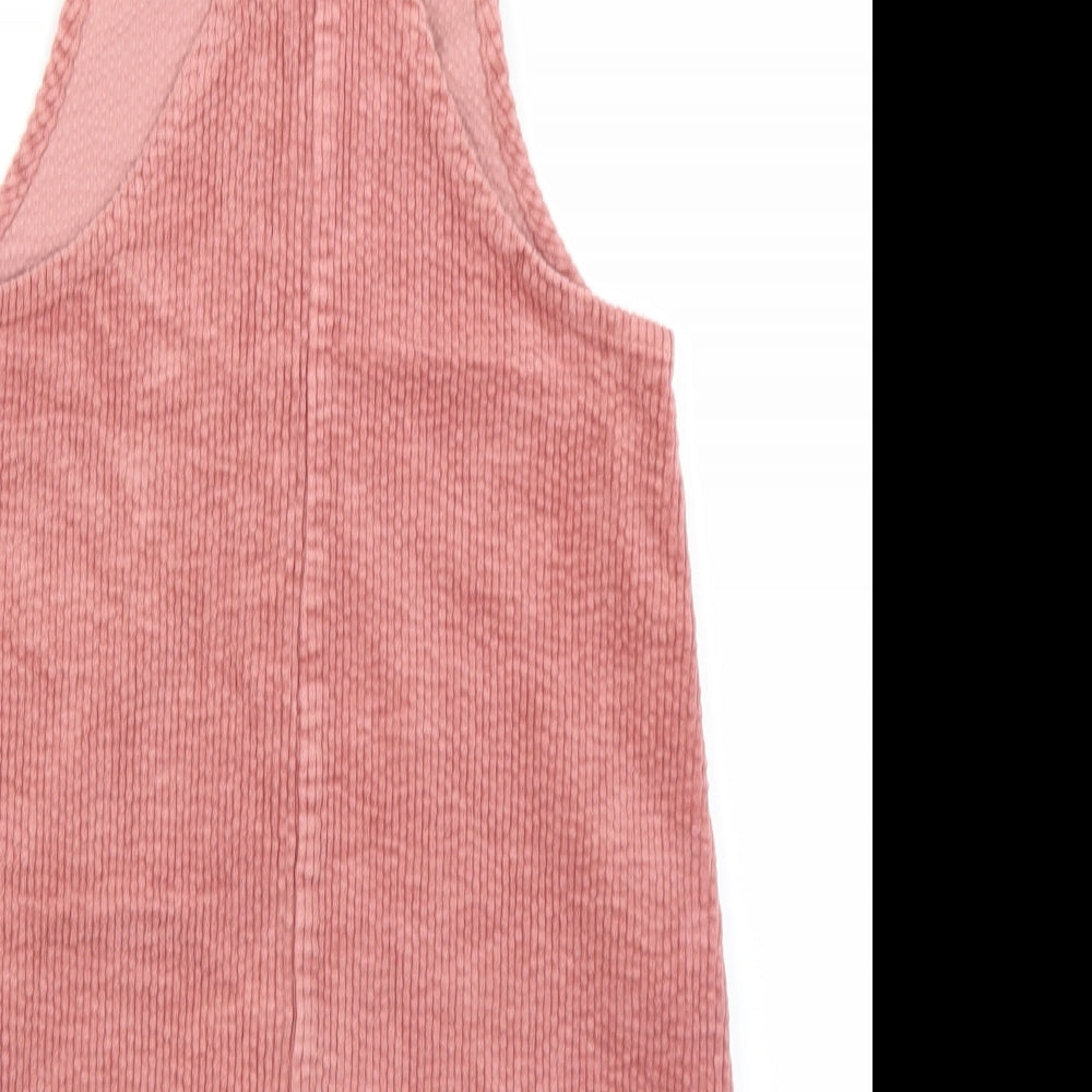 NEXT Girls Pink   Pinafore/Dungaree Dress  Size 11 Years