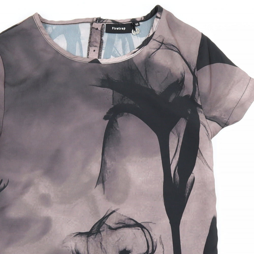 Firetrap Womens Grey   Basic Blouse Size 10