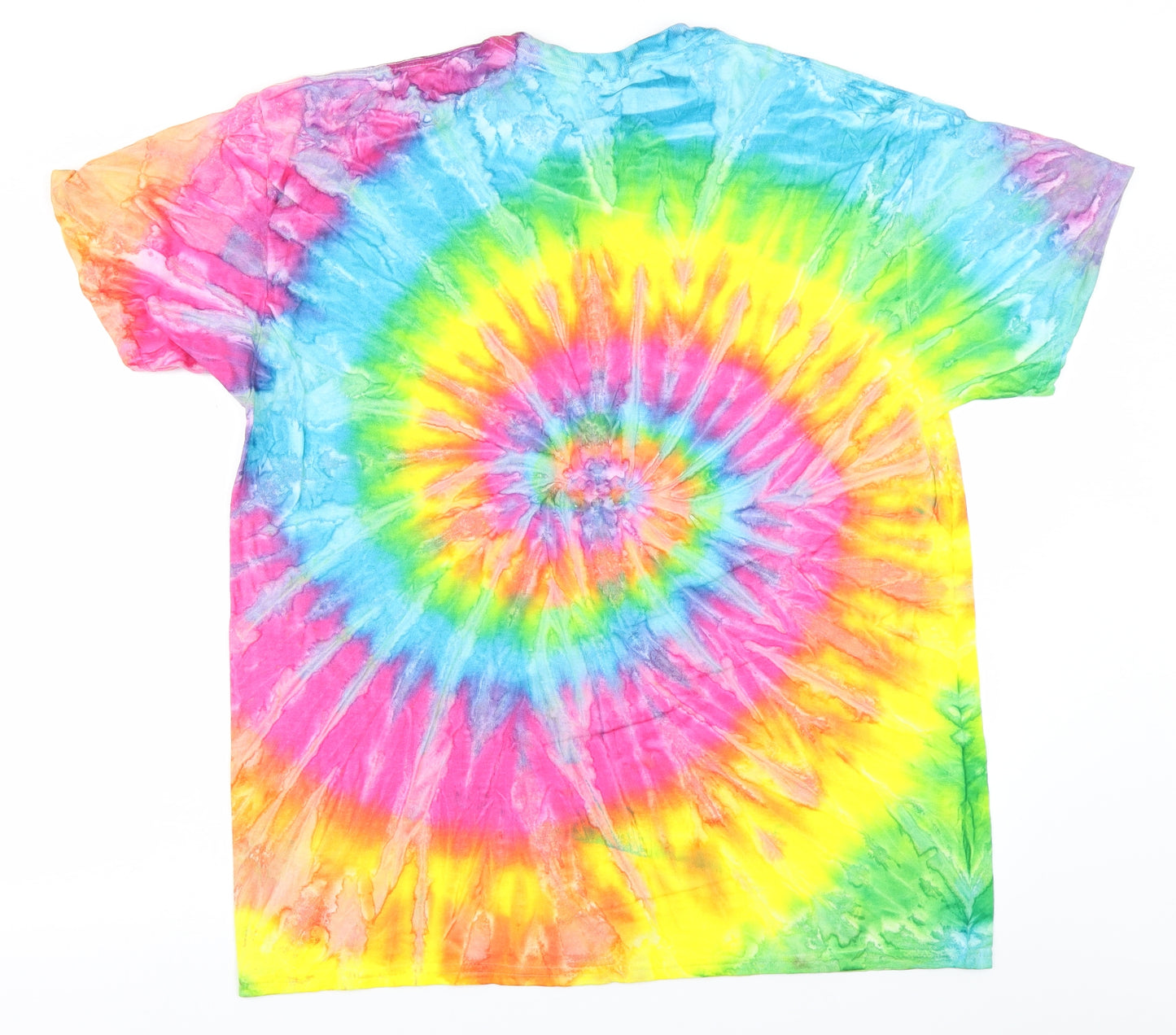 Colortone Mens Blue    Polo Size XL  - Tie dye