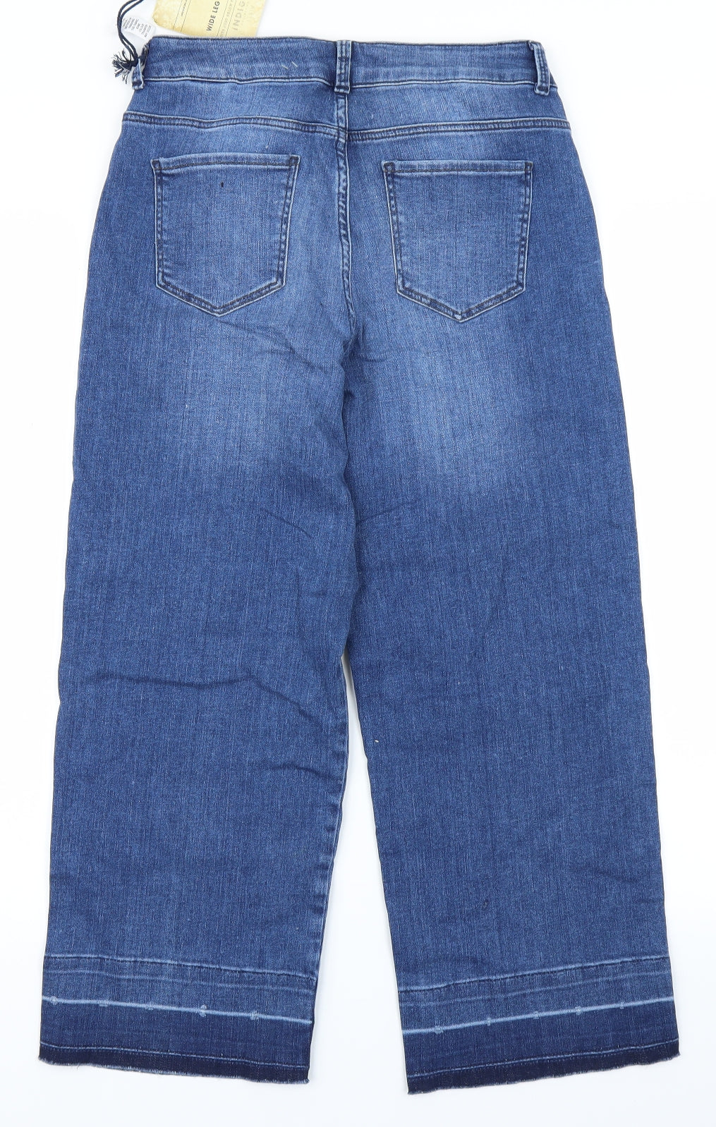 Indigo Womens Blue  Denim Wide-Leg Jeans Size 10 L23 in