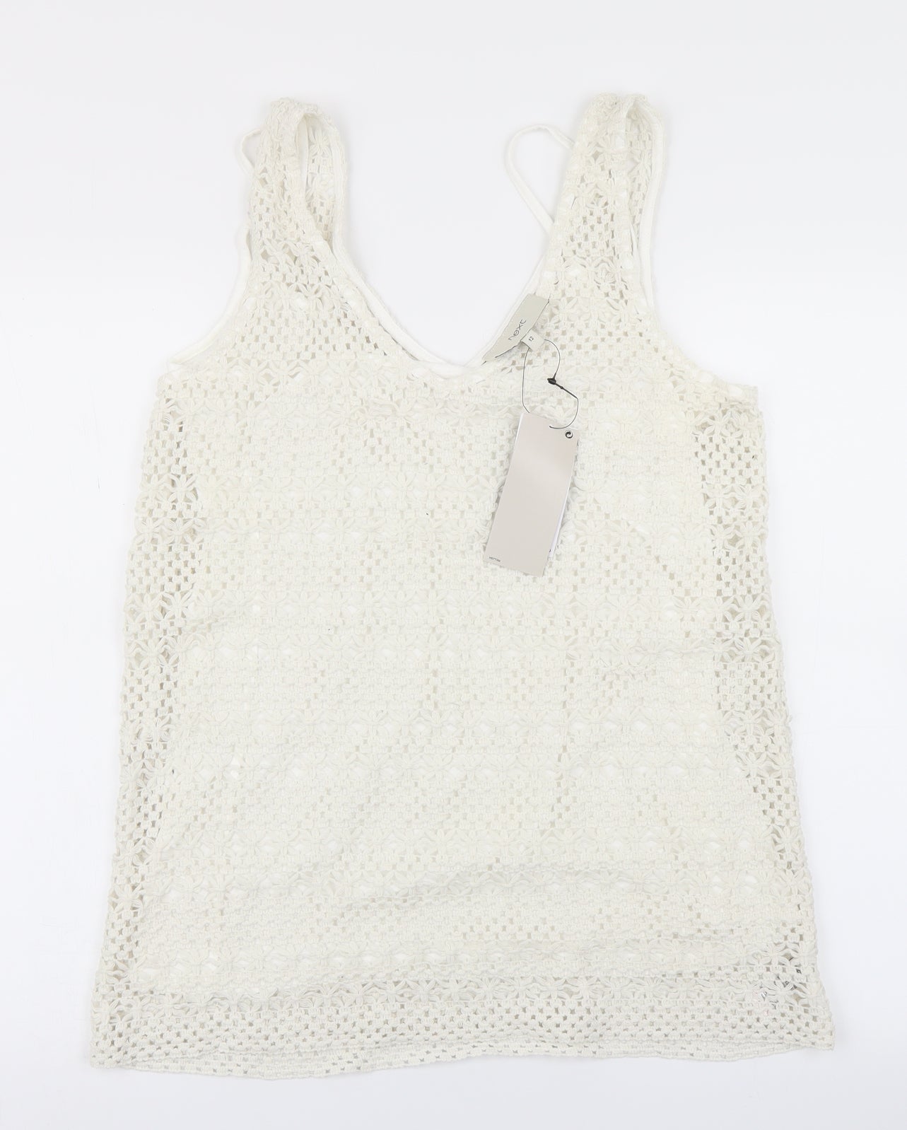 NEXT Womens White   Basic Tank Size 12