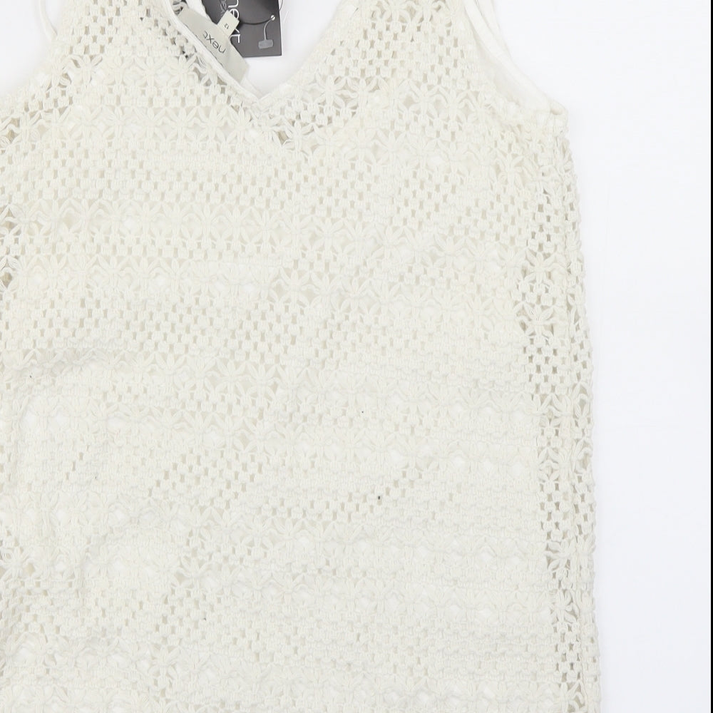 NEXT Womens White   Basic Tank Size 12