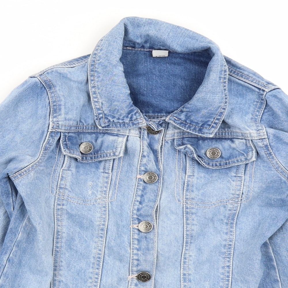 TU Girls Blue  Denim Jacket  Size 9-10 Years