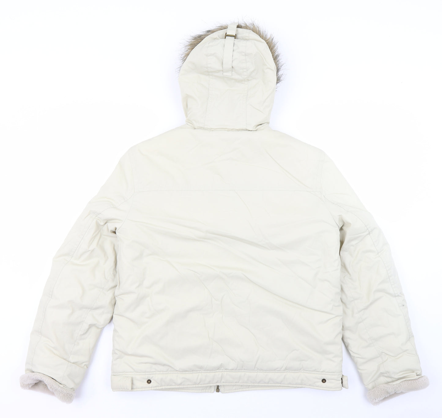 NEXT Womens White   Parka Coat Size 14