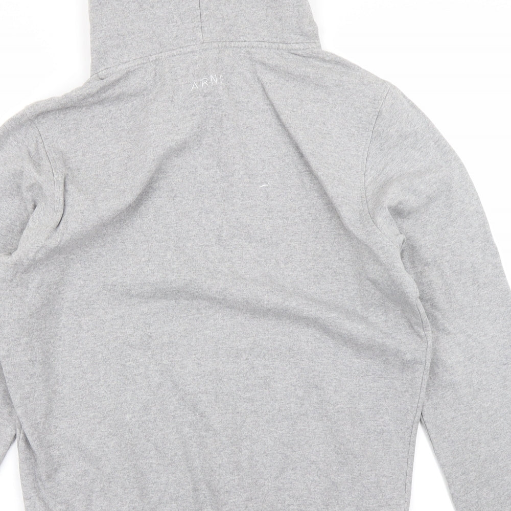 Arne Mens Grey   Pullover Hoodie Size L