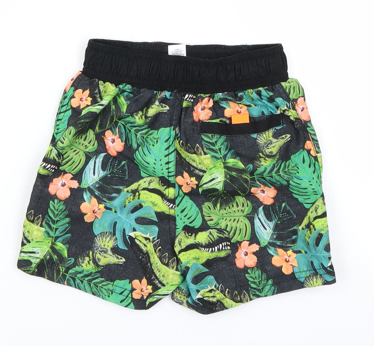 TU Boys Green Floral  Utility Shorts Size 3 Years