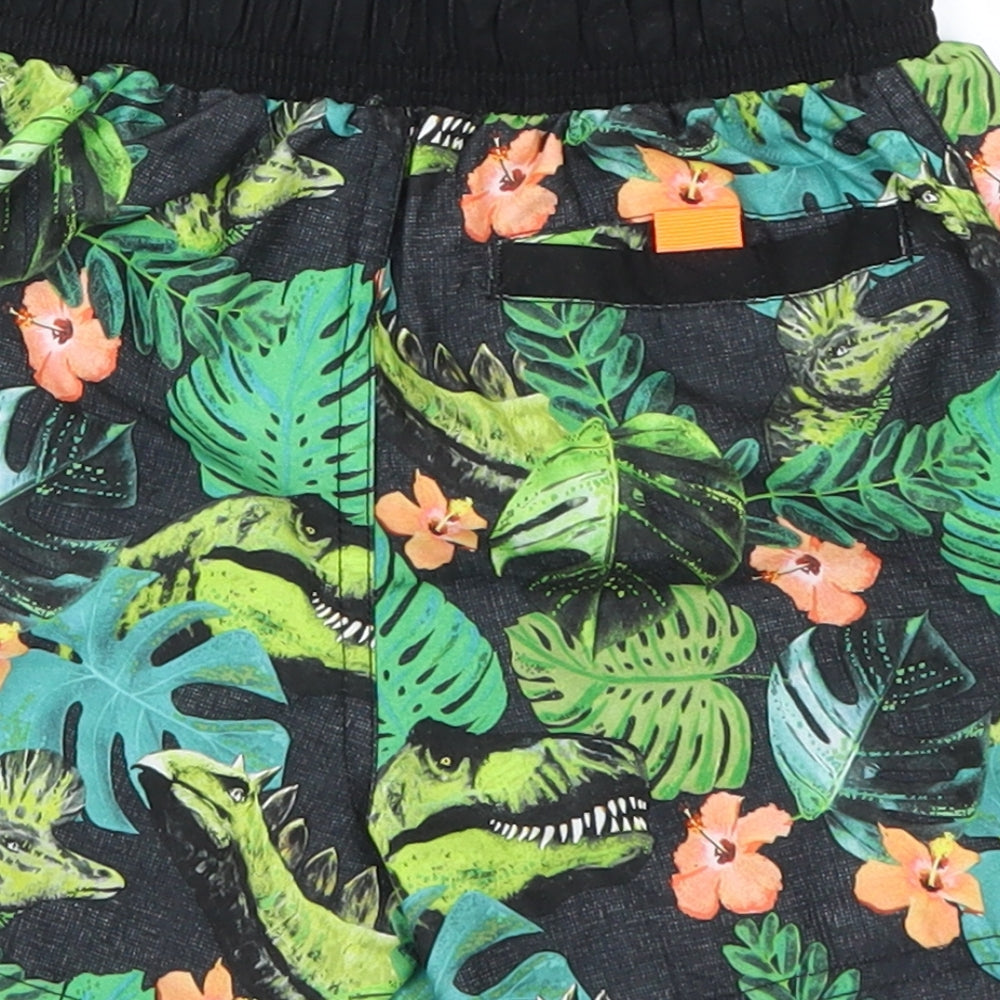TU Boys Green Floral  Utility Shorts Size 3 Years