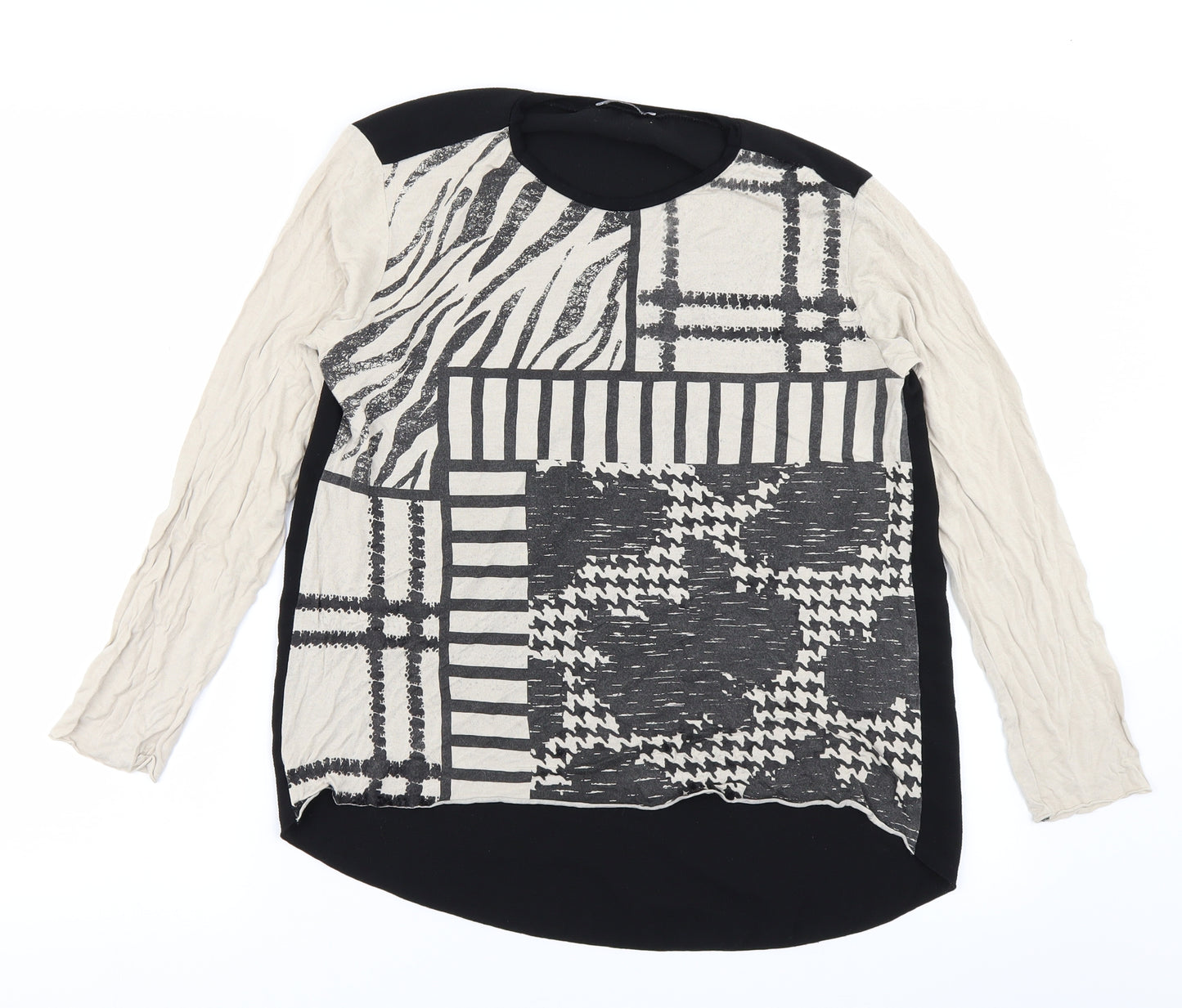 Zara Womens Beige   Basic T-Shirt Size M