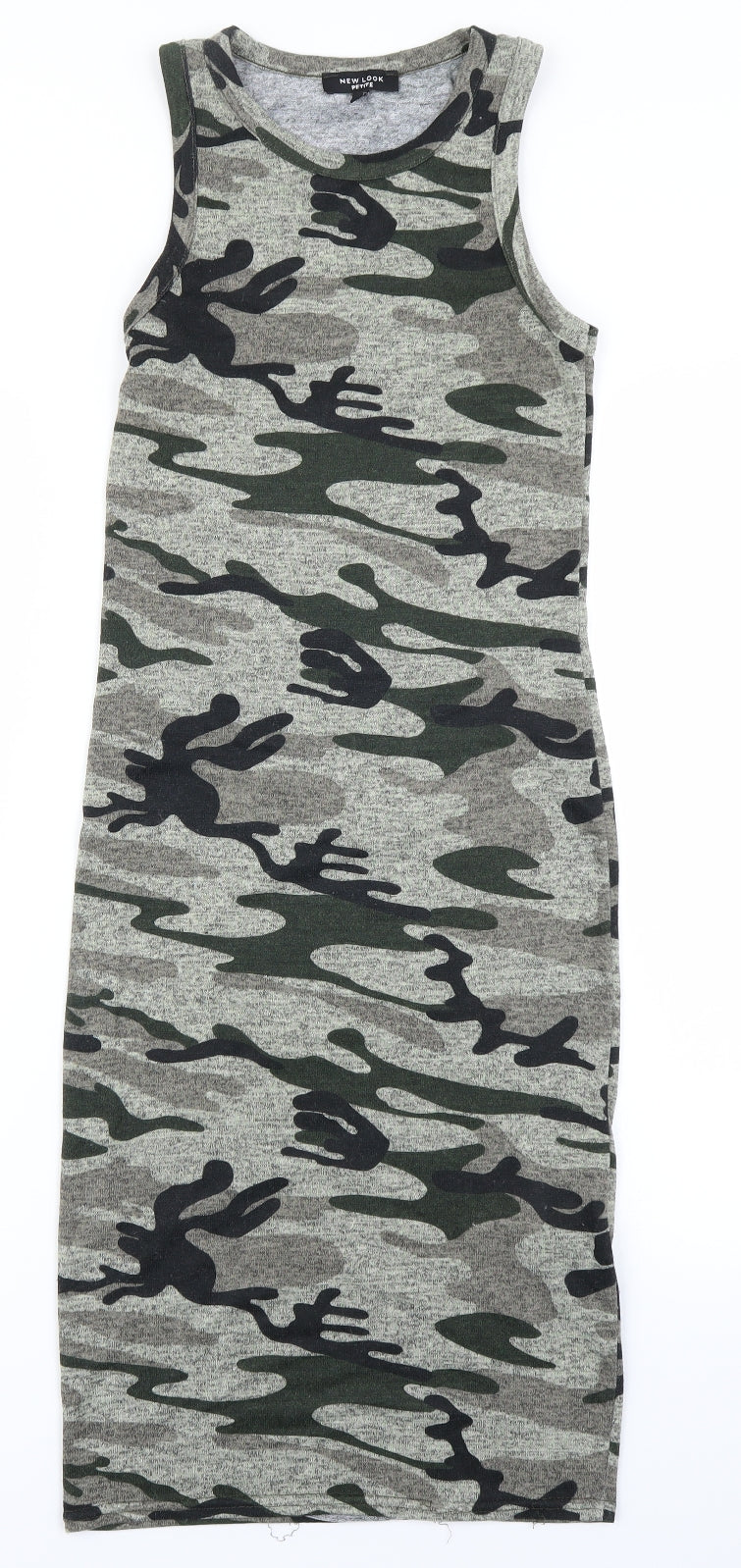 New Look Womens Green Camouflage  Bodycon  Size 10