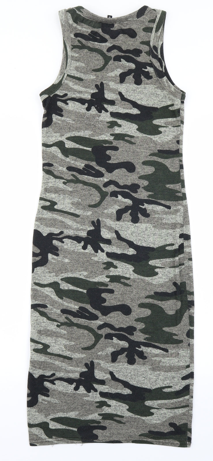 New Look Womens Green Camouflage  Bodycon  Size 10