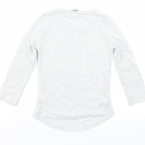 F&F Girls Grey   Basic T-Shirt Size 3-4 Years  - Mickey Mouse
