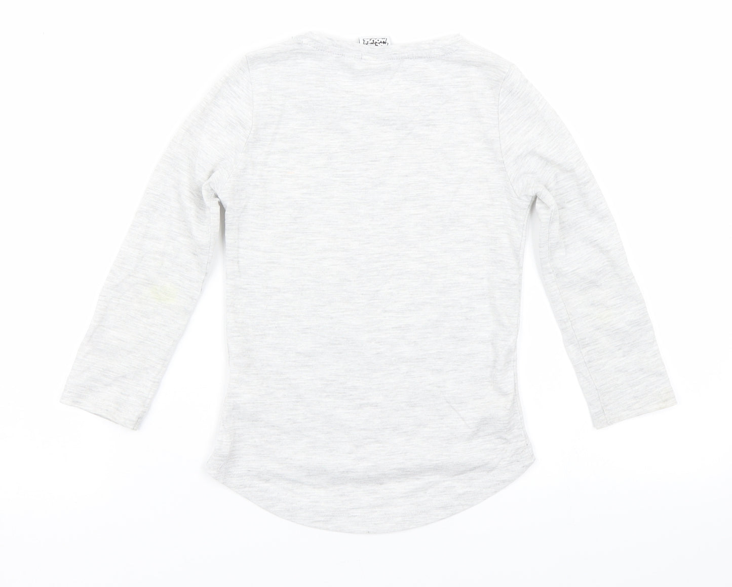F&F Girls Grey   Basic T-Shirt Size 3-4 Years  - Mickey Mouse
