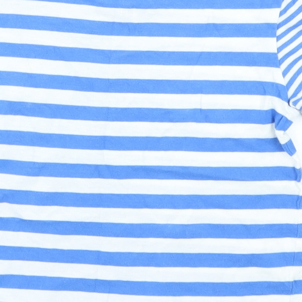 F&F Boys Blue Striped  Basic T-Shirt Size 4-5 Years
