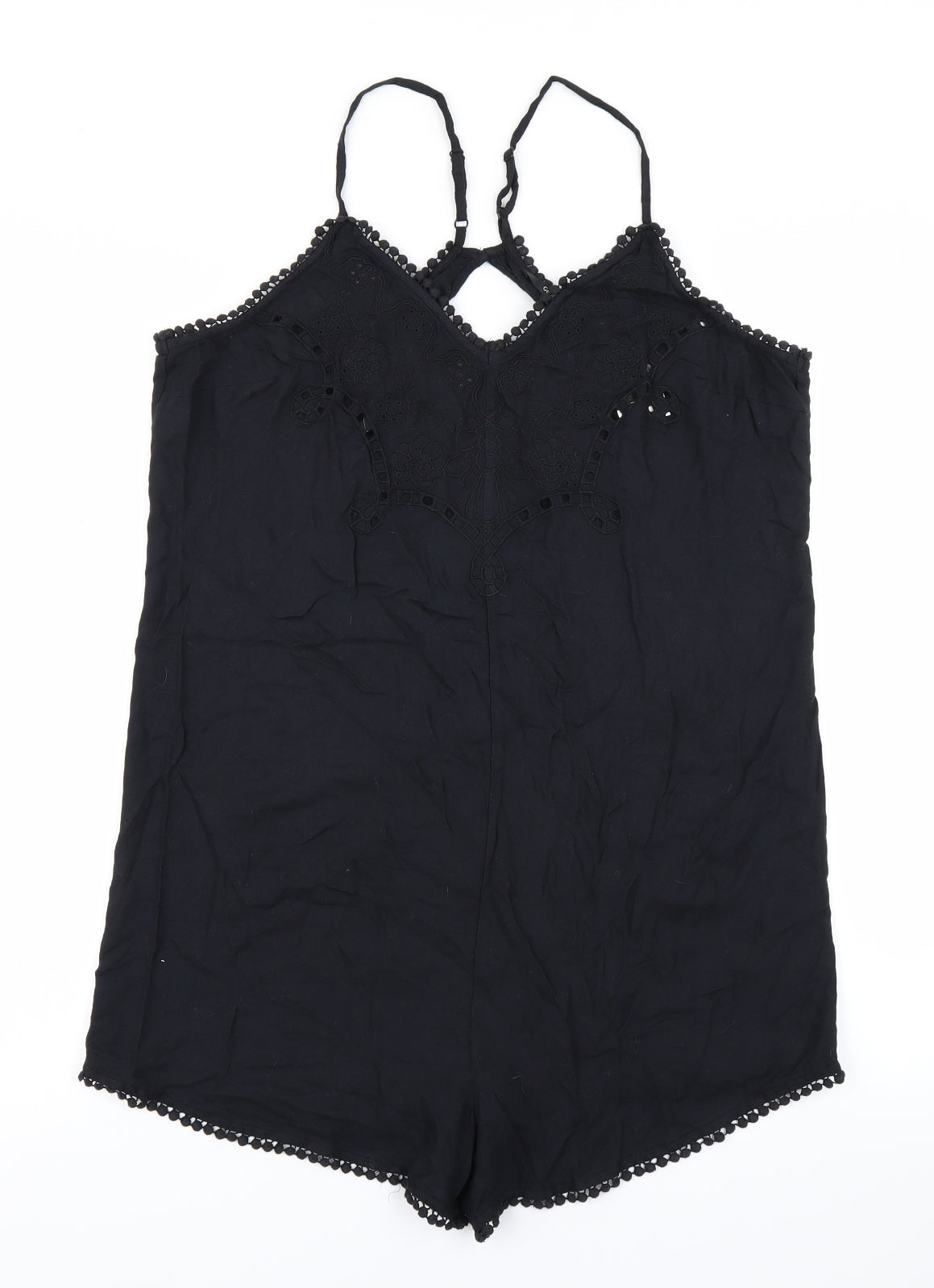 George Womens Black   Playsuit One-Piece Size 10