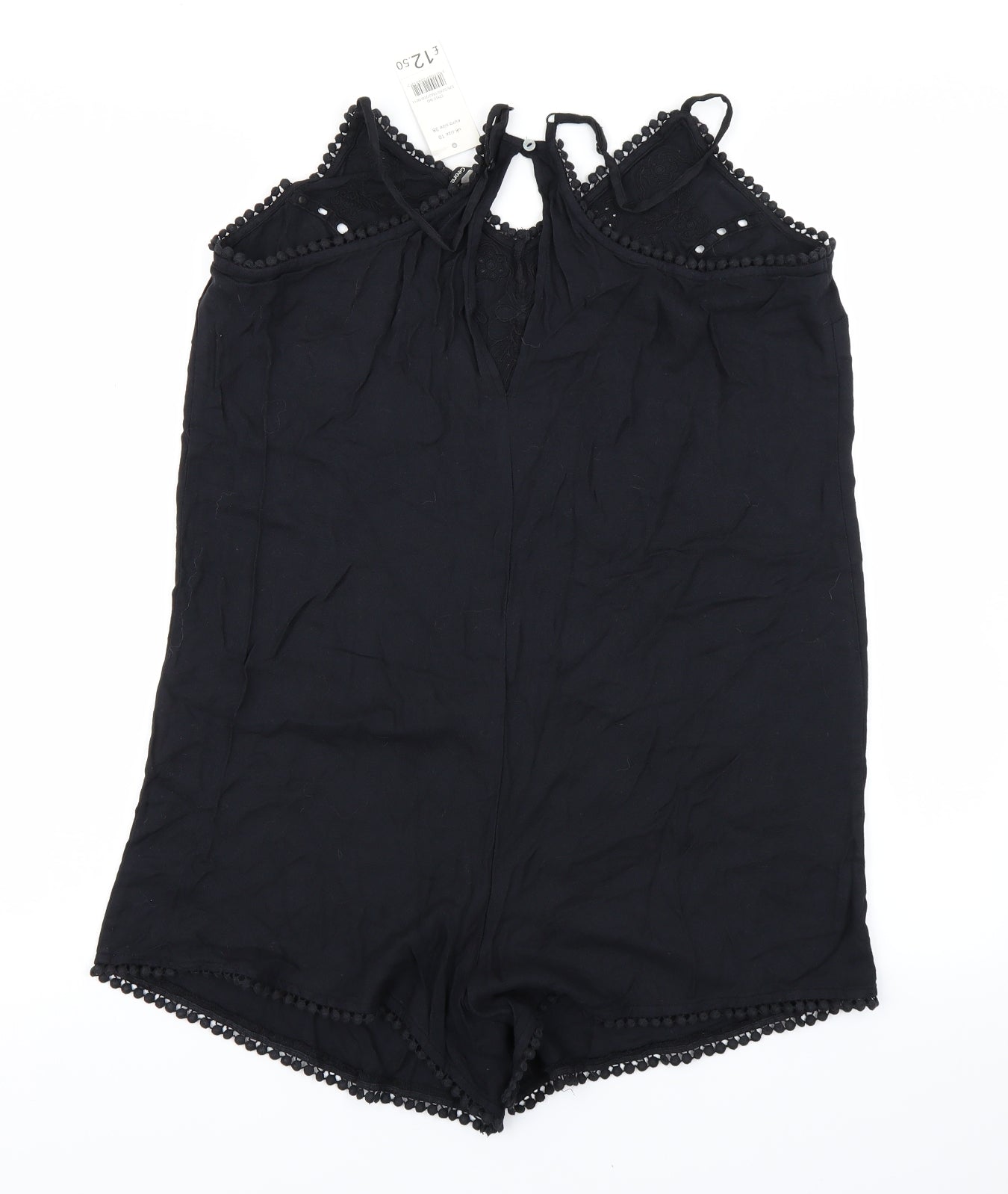 George Womens Black   Playsuit One-Piece Size 10