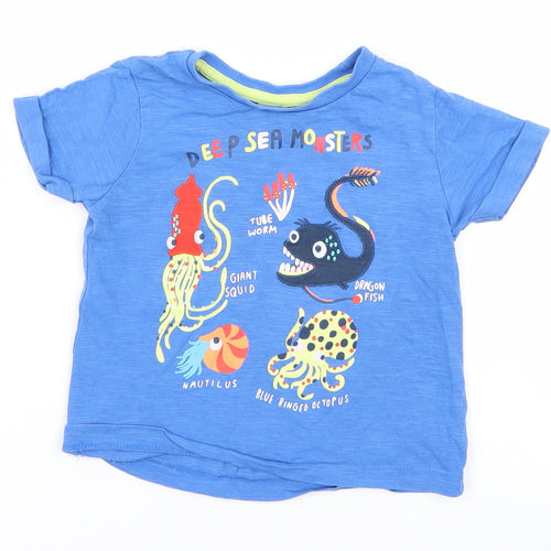 Mini Club Boys Blue   Basic T-Shirt Size 12-18 Months