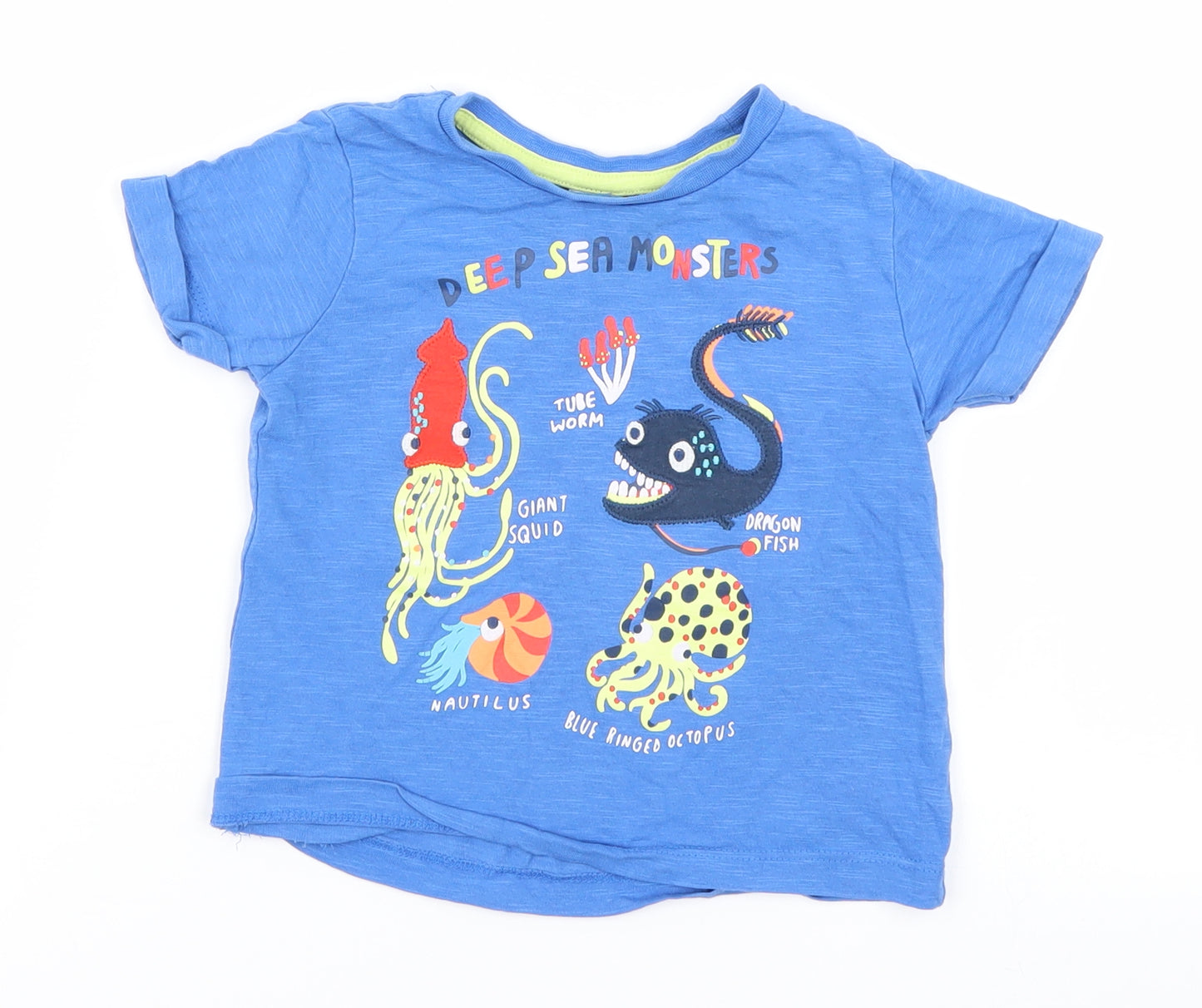 Mini Club Boys Blue   Basic T-Shirt Size 12-18 Months