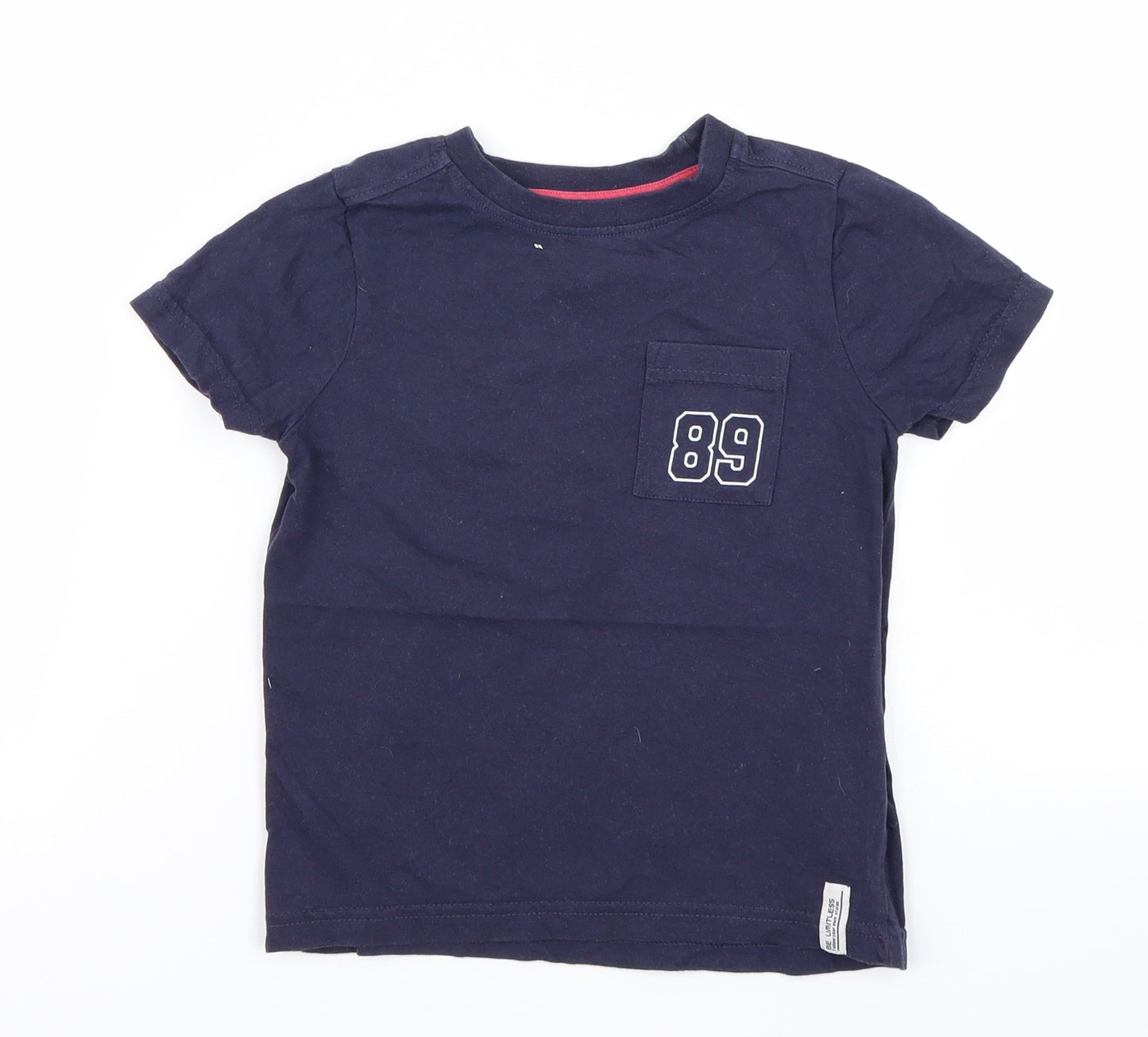 Nutmeg Boys Blue   Basic T-Shirt Size 3-4 Years