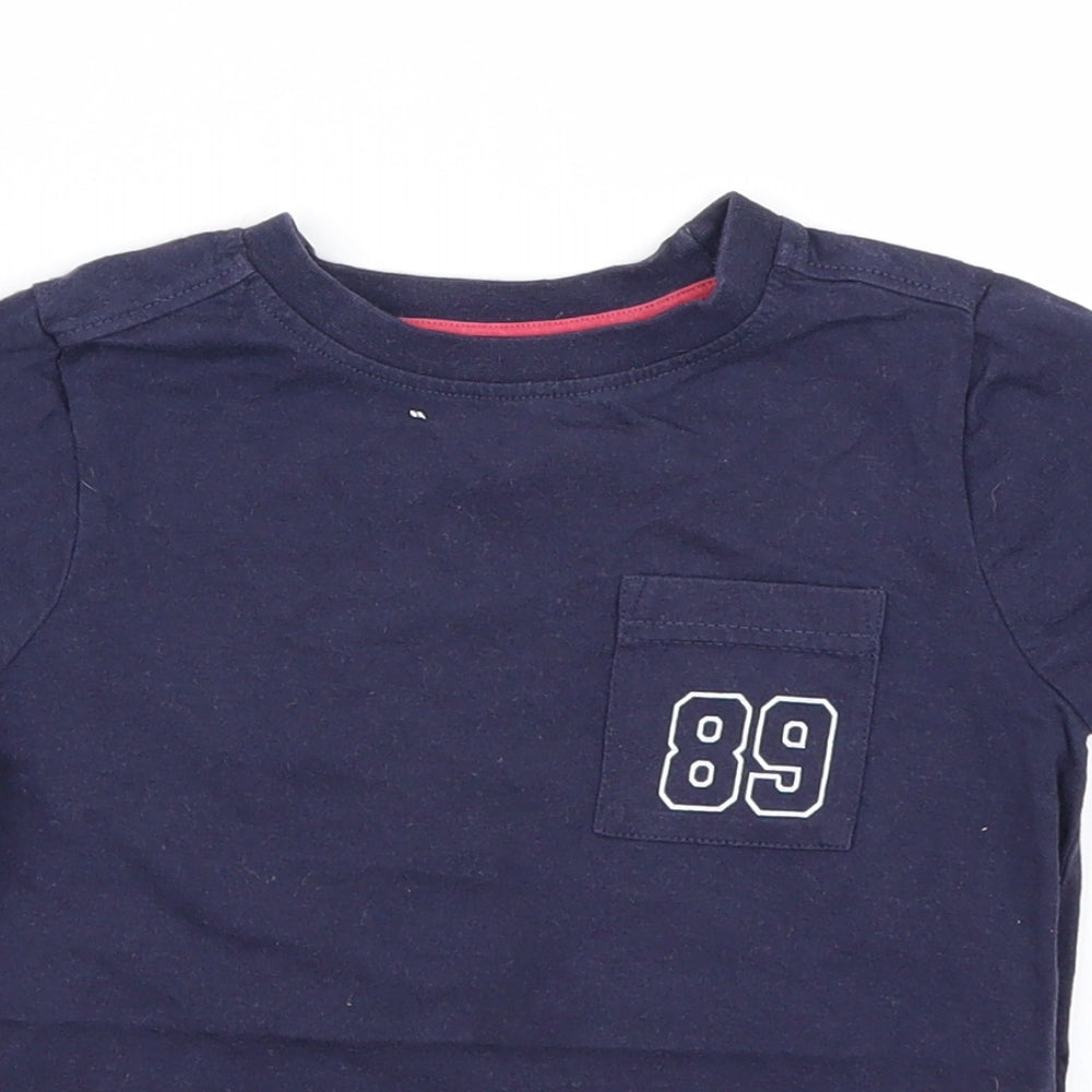 Nutmeg Boys Blue   Basic T-Shirt Size 3-4 Years