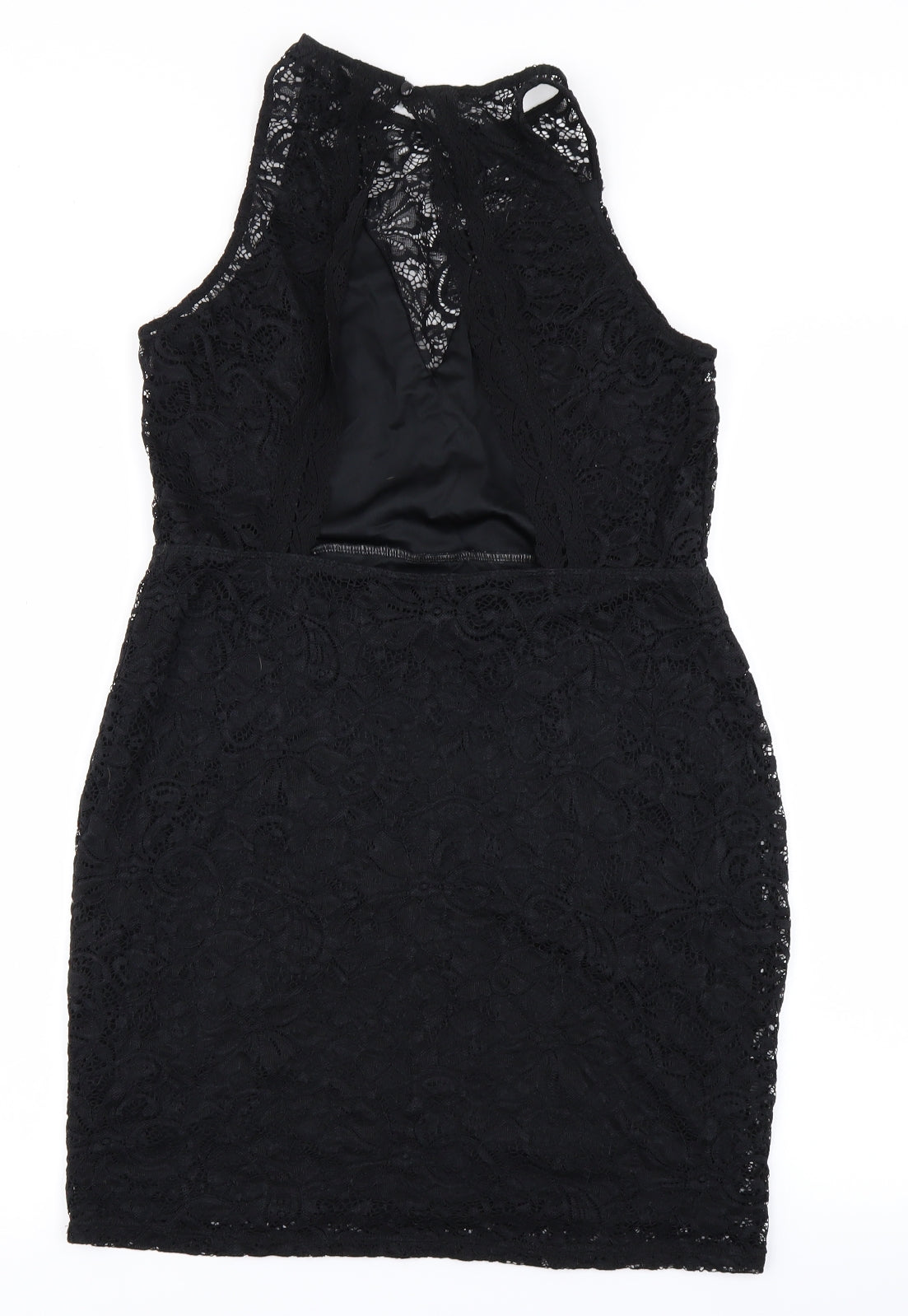 Miss Selfridge Womens Black  Lace Pencil Dress  Size 14
