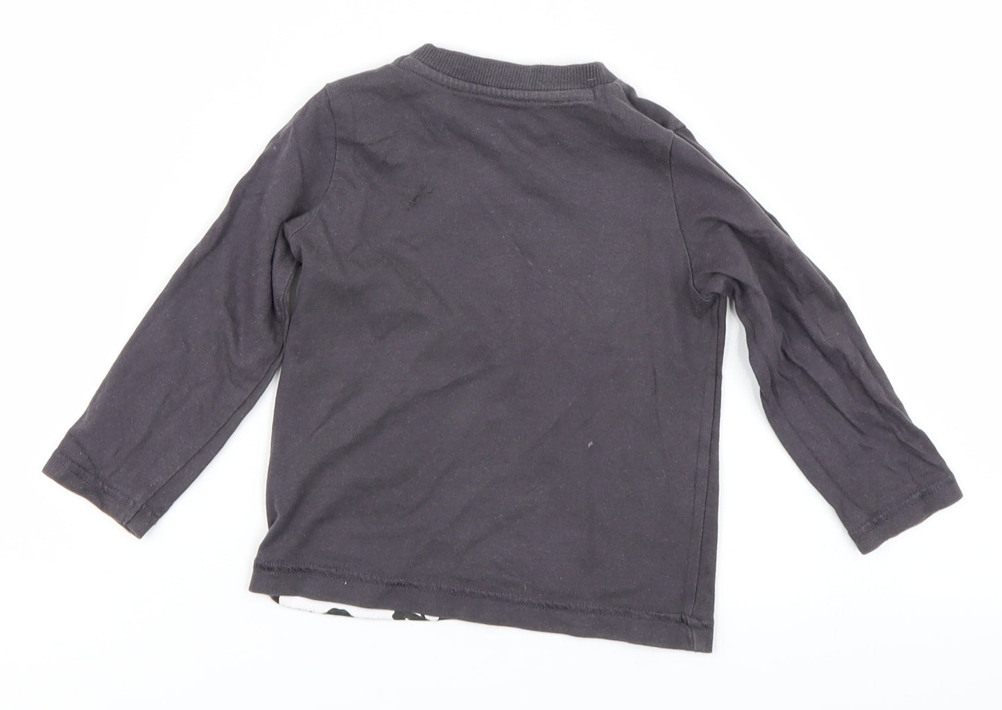 Peanuts Baby Grey   Basic T-Shirt Size 9-12 Months  - Snoopy