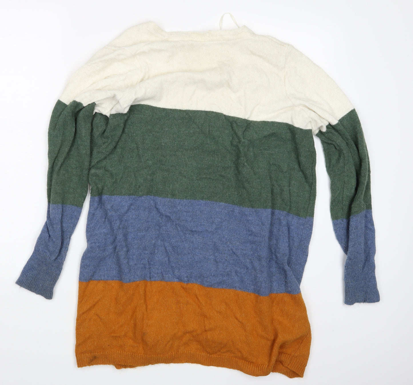 TU Womens Multicoloured Striped  Cardigan Jumper Size 12