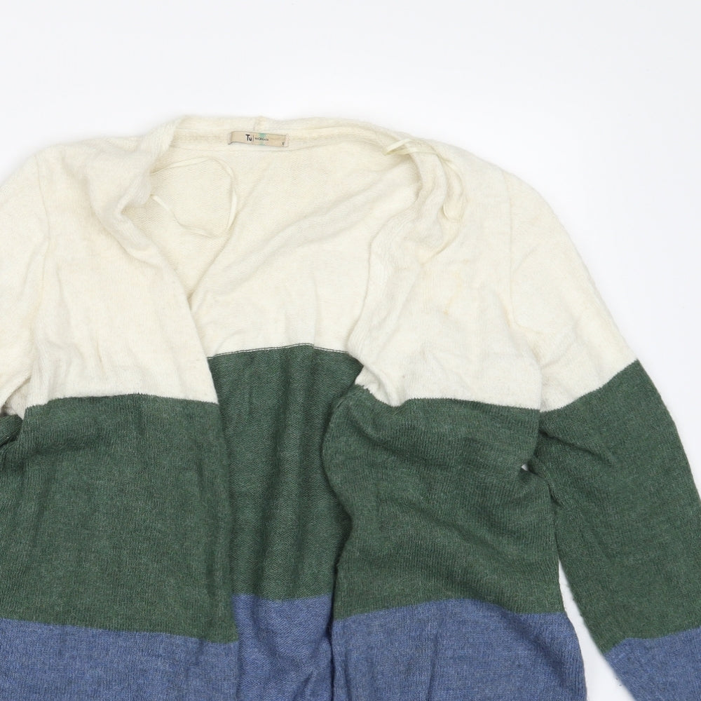 TU Womens Multicoloured Striped  Cardigan Jumper Size 12
