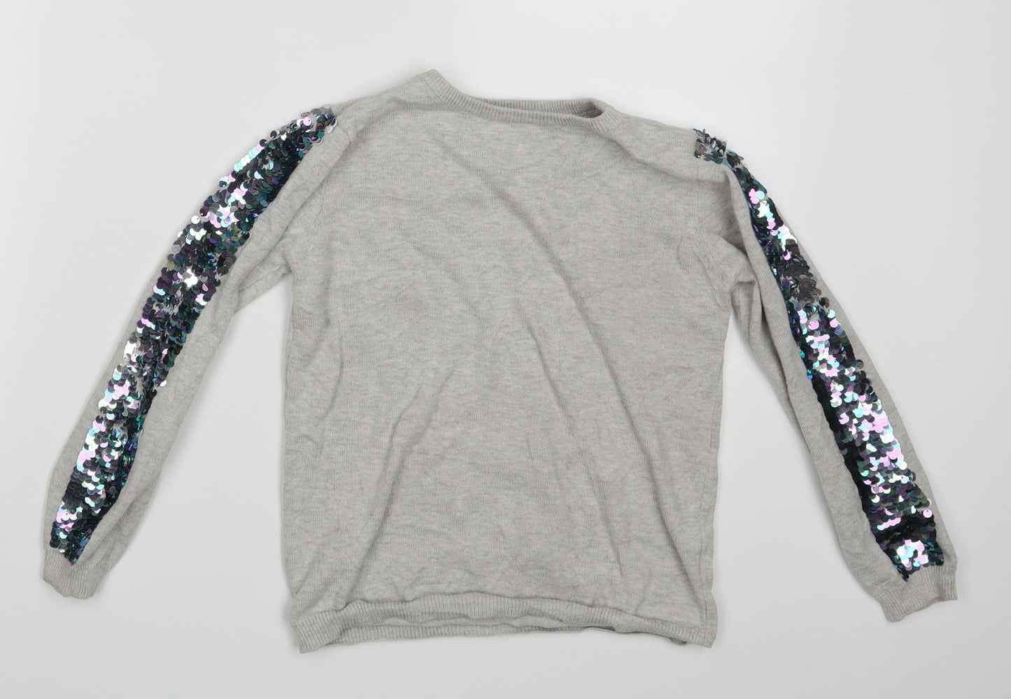 Primark Girls Grey   Pullover Sweatshirt Size 8-9 Years